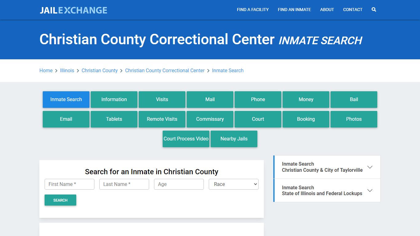 Christian County Correctional Center Inmate Search - Jail Exchange